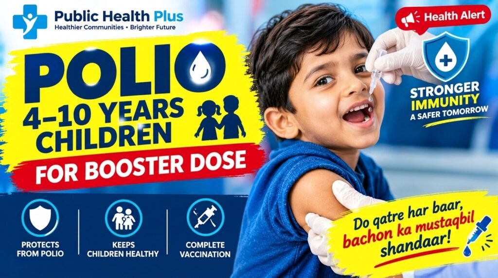 POLIO- 4-10 YEARS CHILDREN FOR BOOSTER DOSE